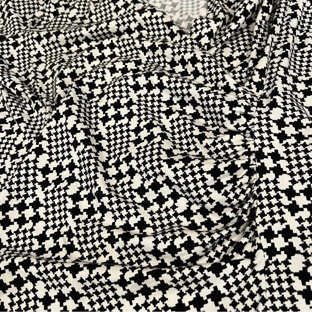 Talbots women's houndstooth style print faux wrap‎ 3/4 sleeve blouse size 1x - Picture 6 of 13